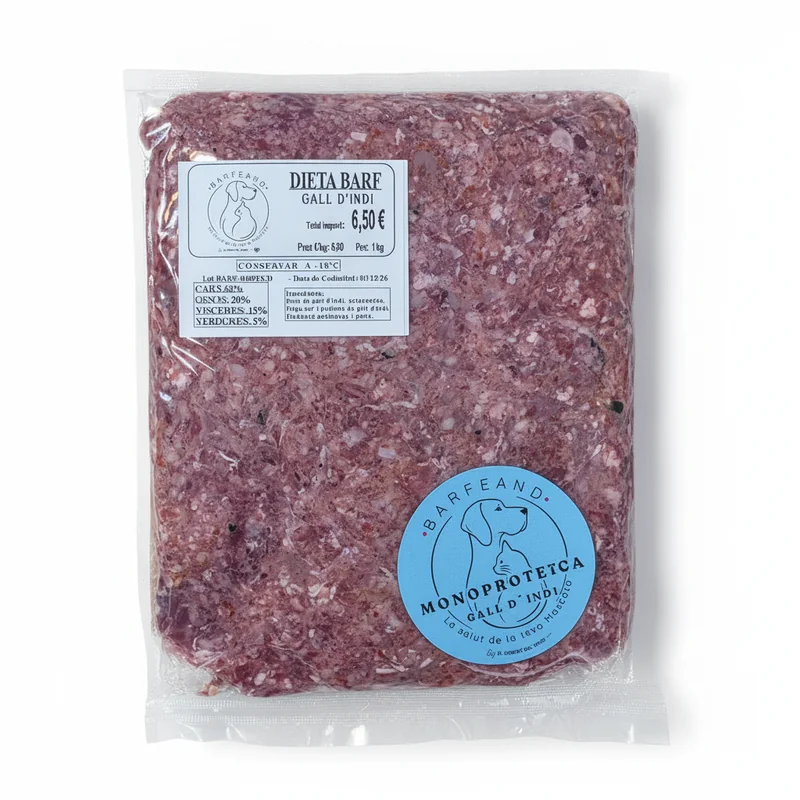 Paquet BARFEAND Gall d’indi de 1 kg